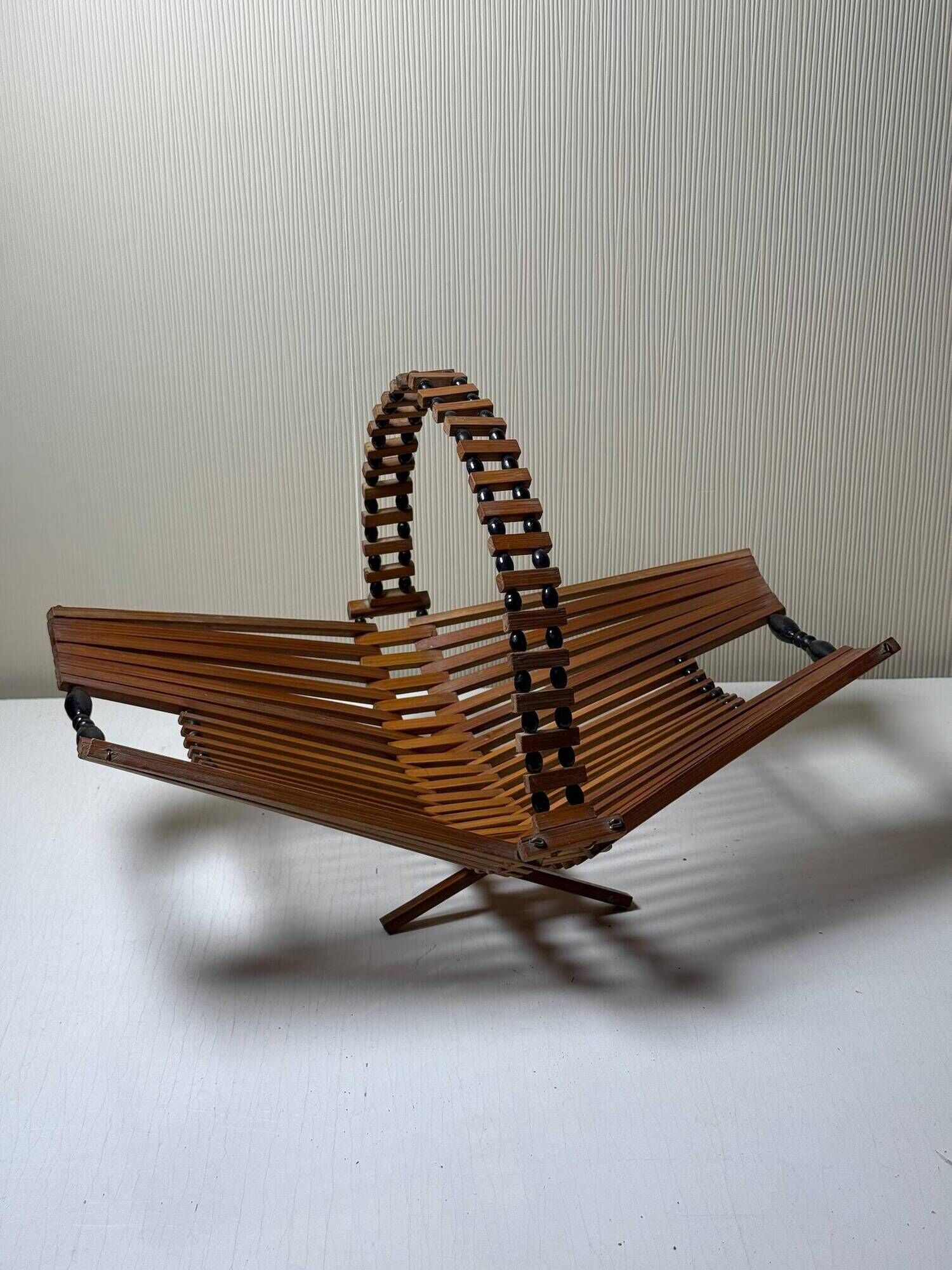 Vintage wooden fruit bowl from the 1960s – Mid-Century design
