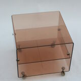 Table d'appoint lucite en plexiglas par Michel Dumas pour Roche Bobois, 1970