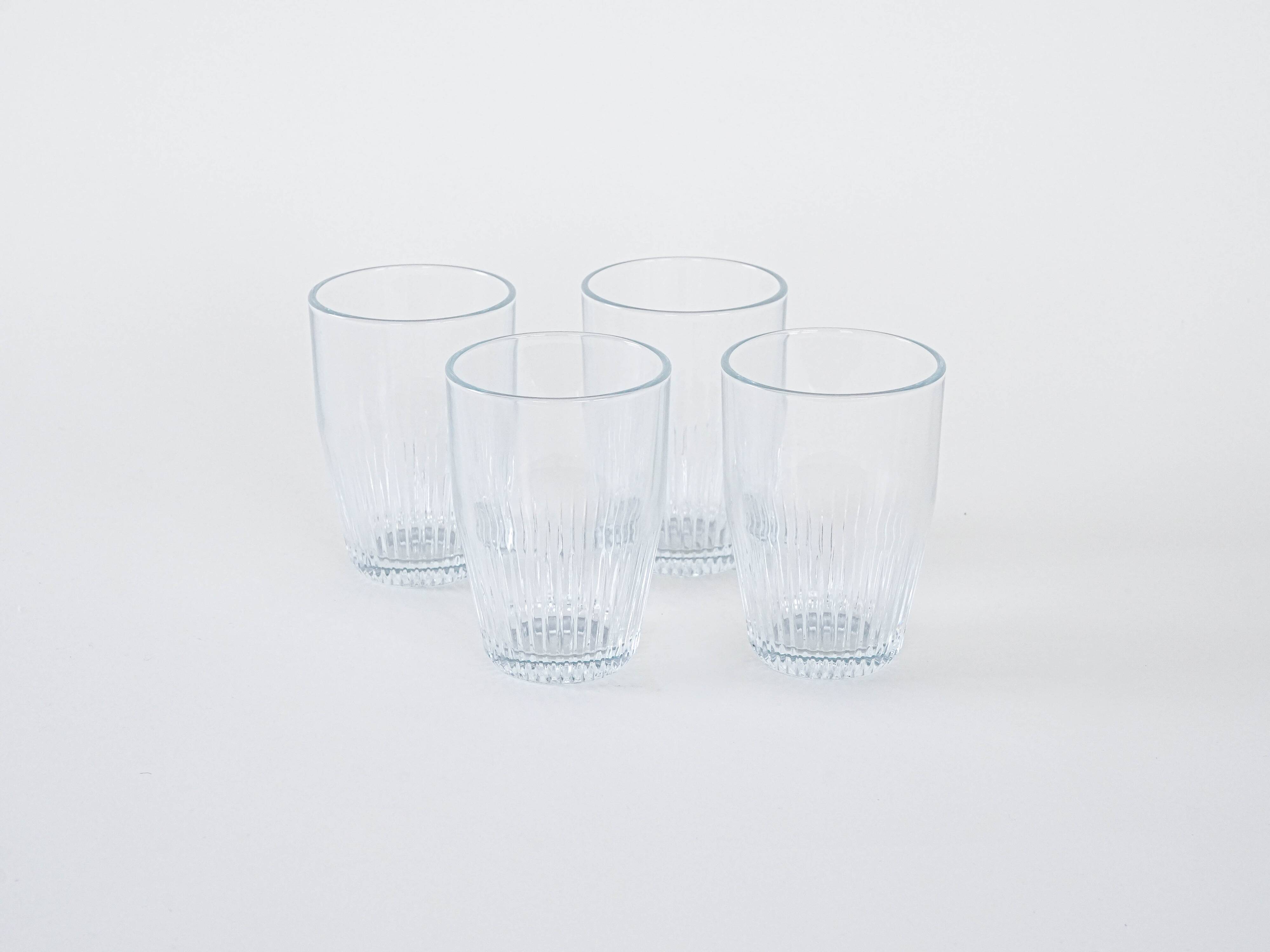 Set of four glasses, Danish design, 1970s, manufactured in Denmark