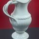 Earthenware from Gien, Hanap or ewer with twisted handle H 23.5 cm