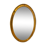 Golden oval mirror, 50s/60s