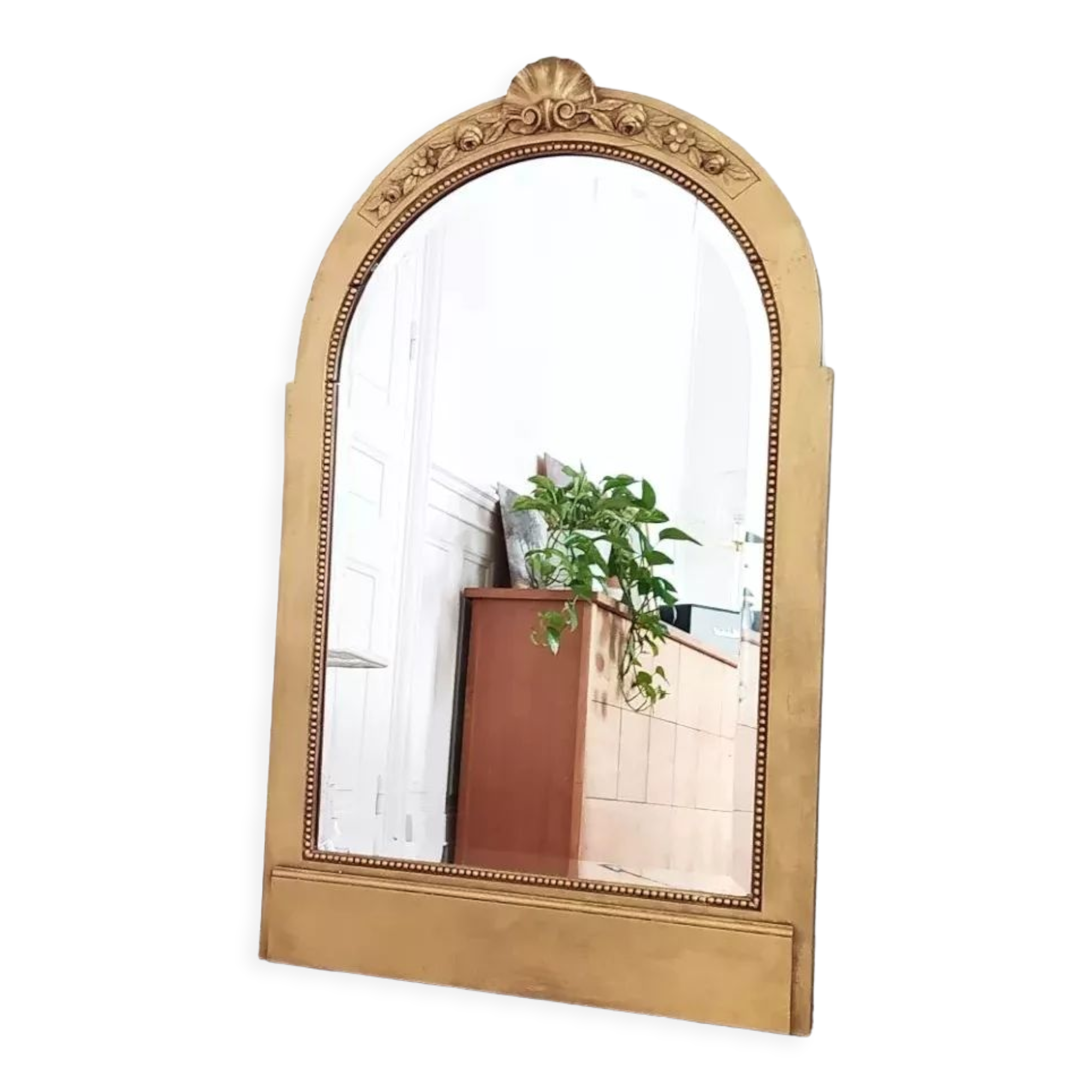 Gilded wood mirror