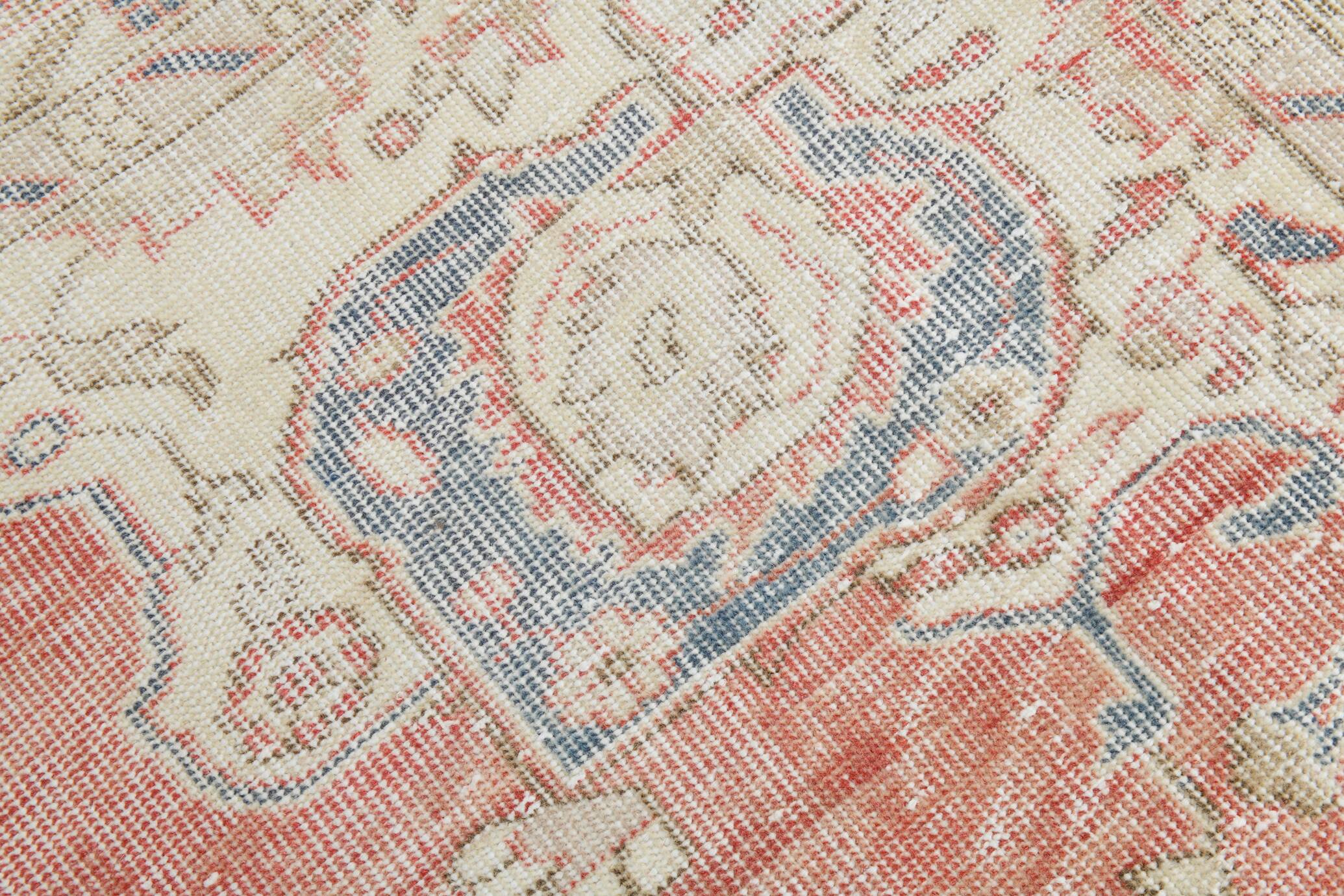 8x11 Dusty Red Vintage Persian Rug, 243x347Cm