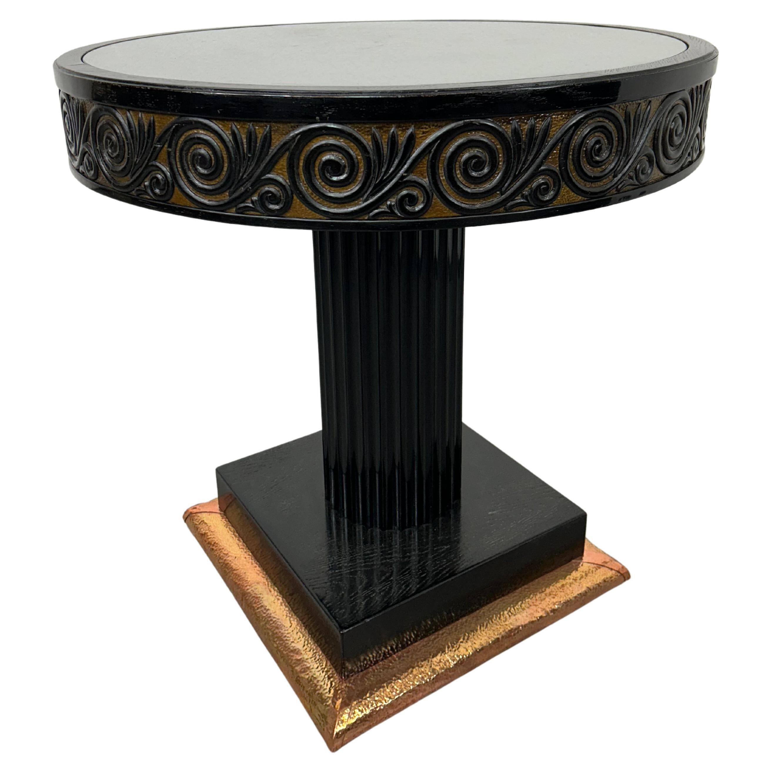 Black Jugendstil coffee table