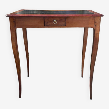 Small Louis XV style walnut writing table from the 19th century