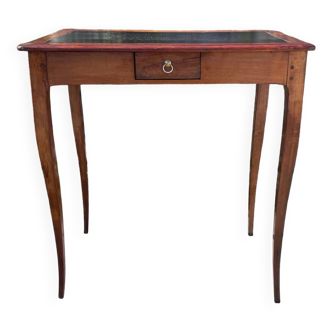 Small Louis XV style walnut writing table from the 19th century