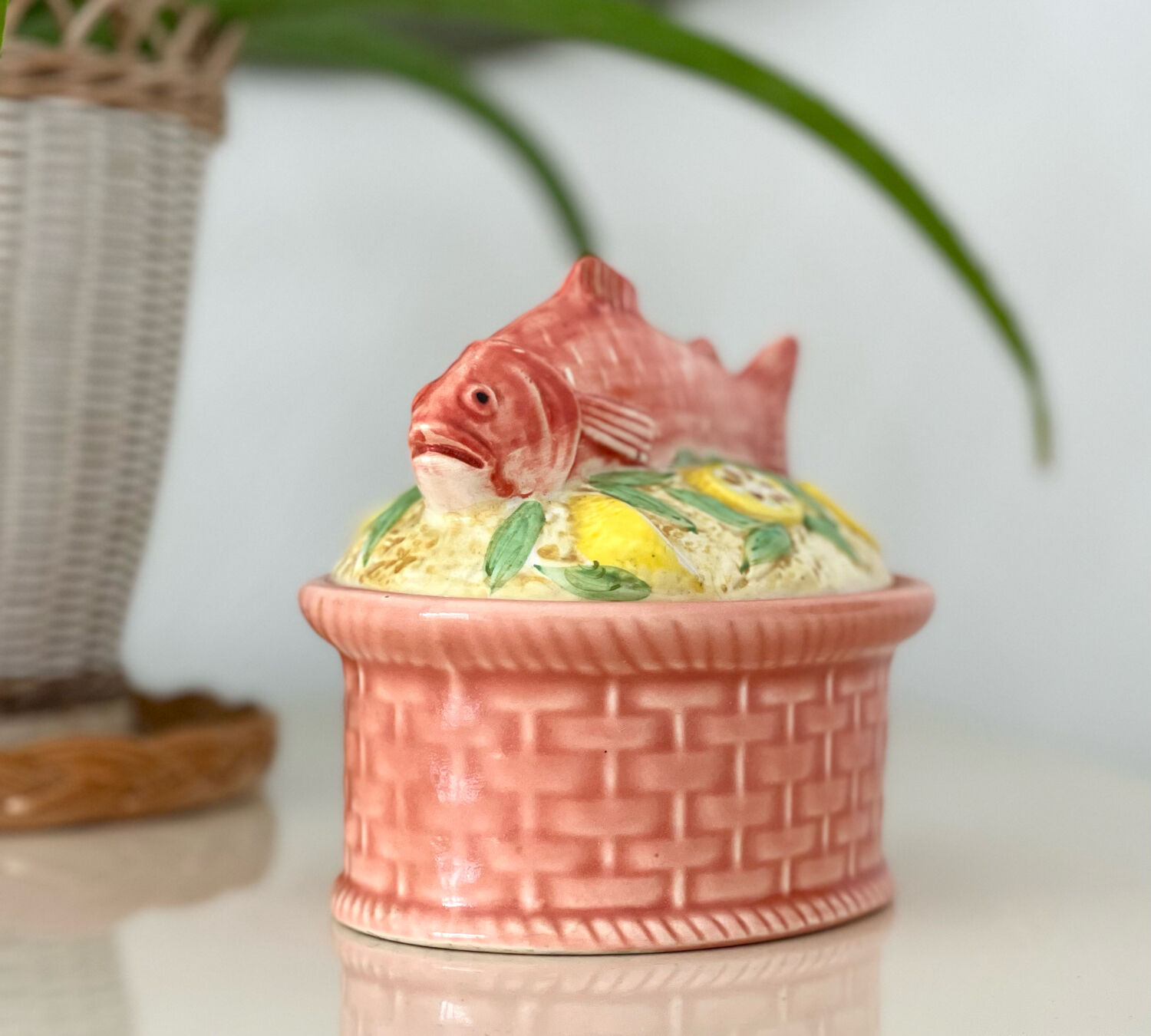 Terrine dish in slip