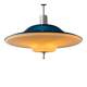 Suspension Space Age UFO blue flying saucer