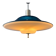 Suspension Space Age UFO blue flying saucer
