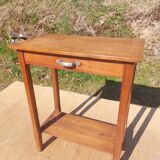 console, high rectangular pedestal table