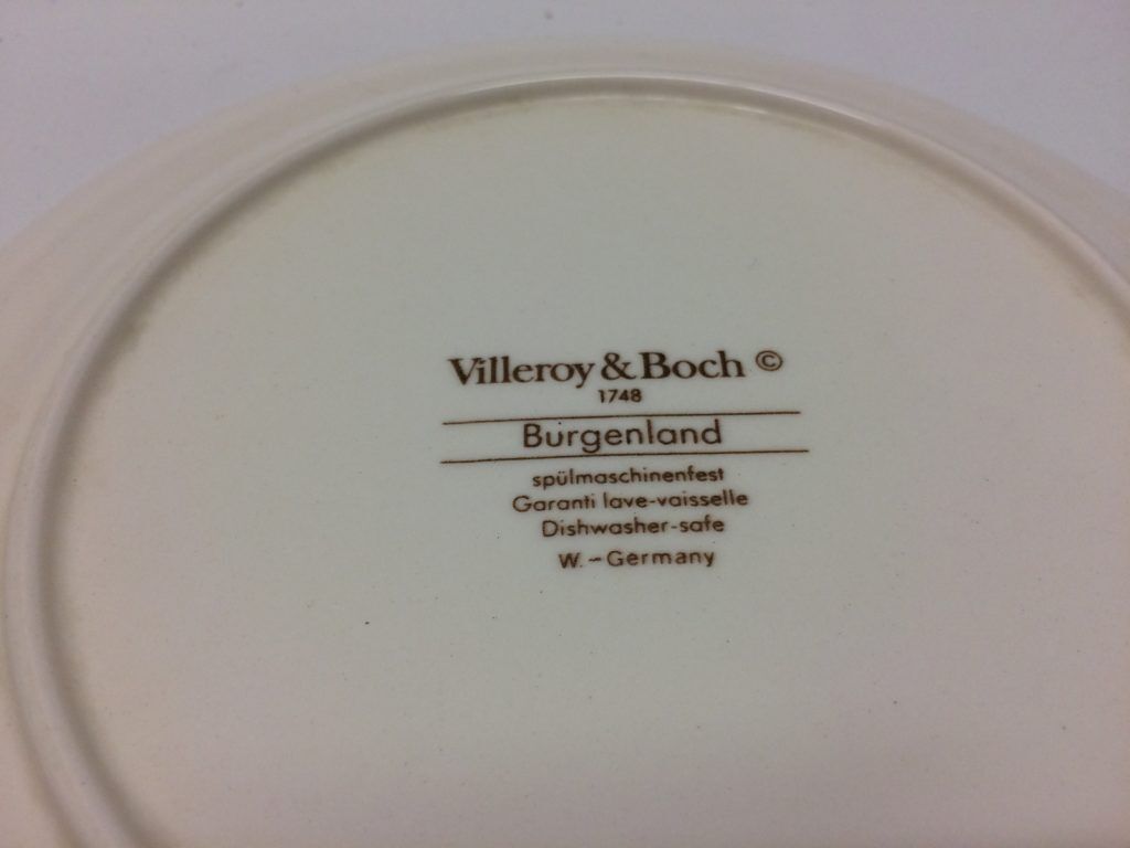 Lot 1 dish to pie and 6 plates Villeroy & Boch