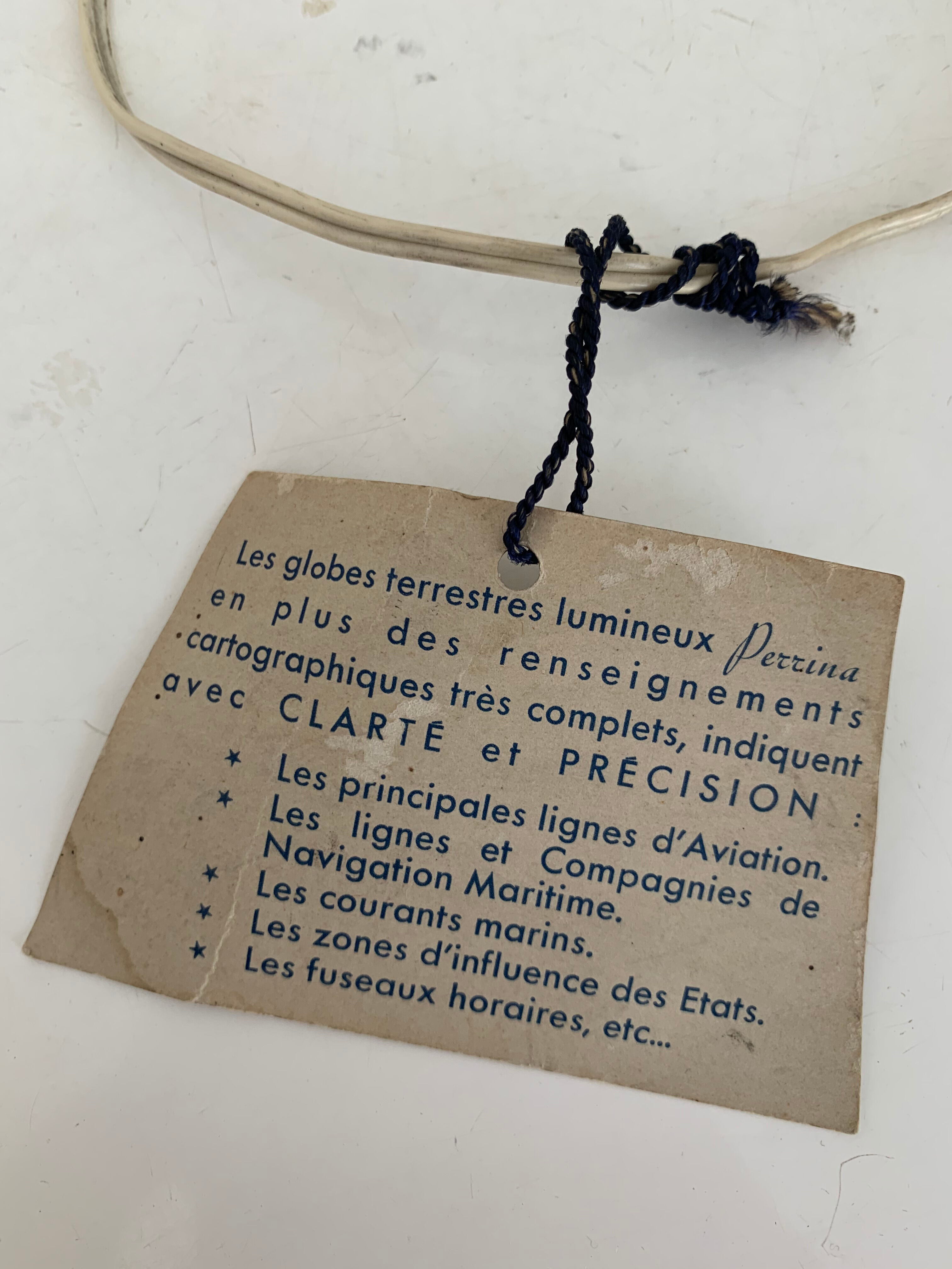 Vintage Globe 1960 Perrina glass - 30 cm