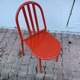 Chaise orange Robert Mallet Stevens, édition années 1980