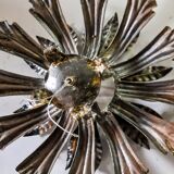 Sun and floral appliques by Ferro Arte, Spain, 1970