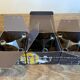 Series of 3 nagel s22 modular candlesticks with their original vintage box 1970