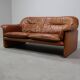 Canapé DS-16 en cuir cognac de De Sede
