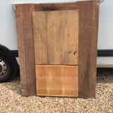 old trumeau mirror start xx to 2 mirrors patinated gray alpaca and gray trench coat 114x138cm