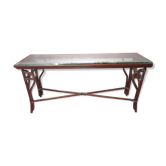 Vintage bamboo console