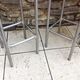 Pair of high wooden stools and metal industrial style 60/70