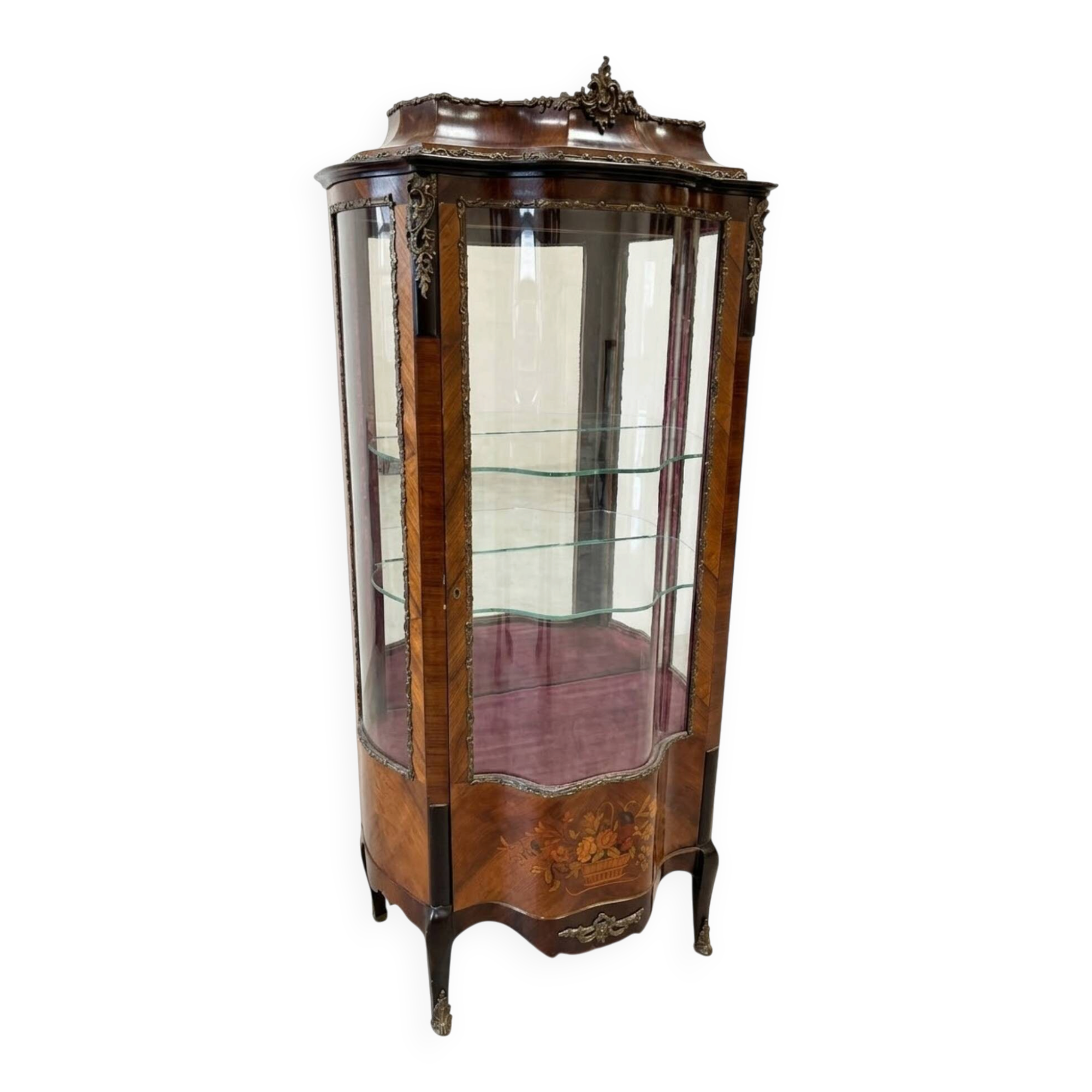 Vitrine Napoléon III style Louis xv 