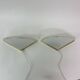 Set of 2 vintage glass wall lamps with golden holder , 1970’s