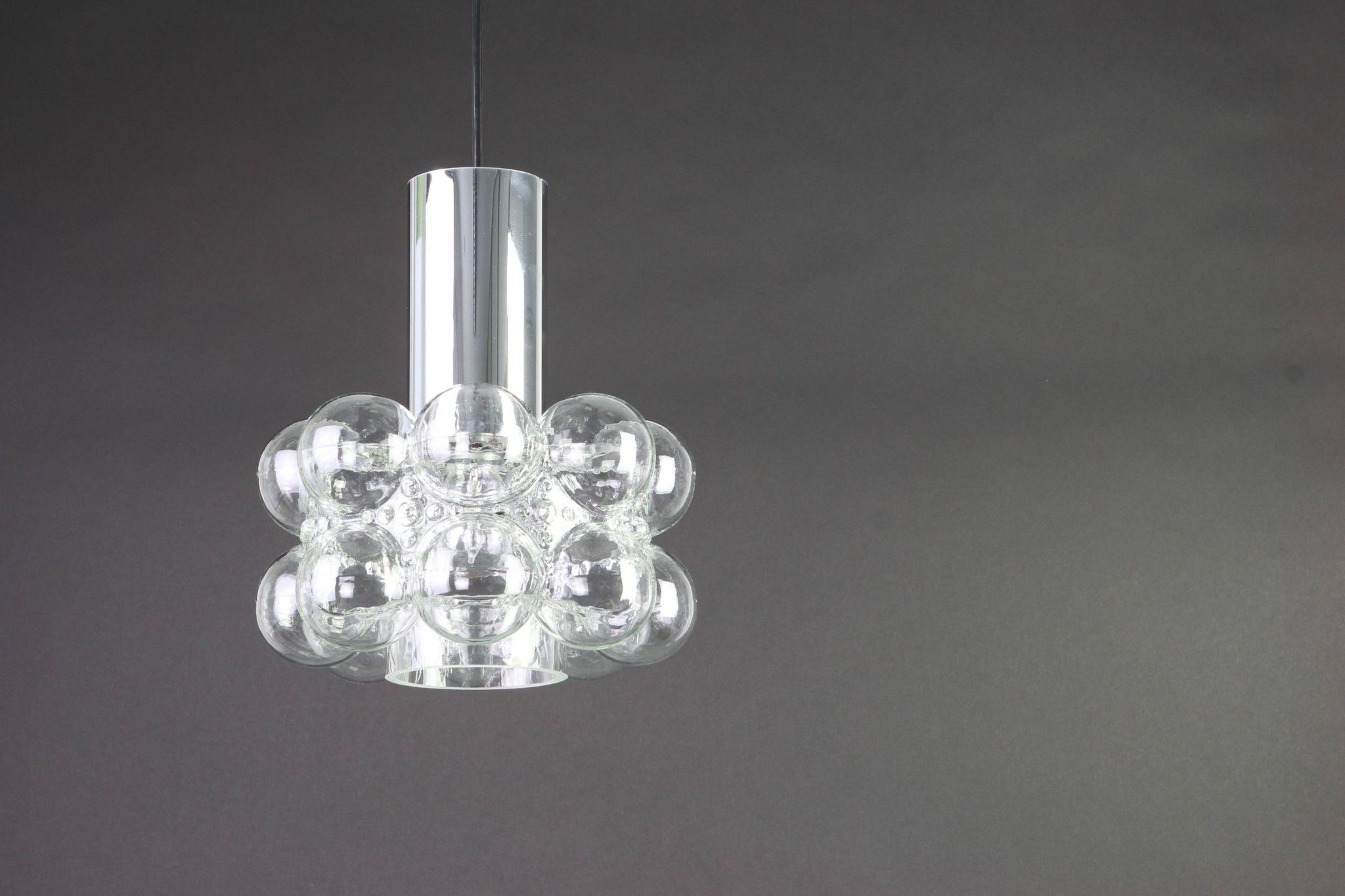 1 of 2 small bubble glass pendant by Helena Tynell, Limburg, Germany
