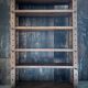 Vintage brutalist display cabinet
