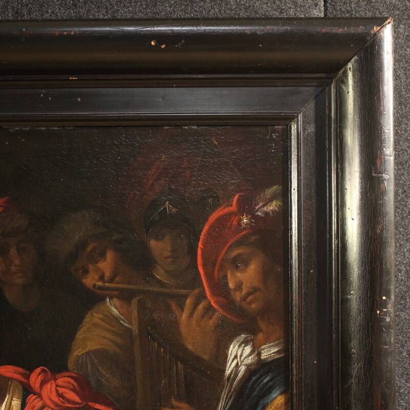 Great 17th-century Italian painting: The Banquet of Mark Antony and Cleopat