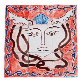 Medusa - Mosaic painting 40cm x 40cm