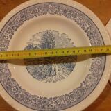 Service de 6 assiettes creuses anciennes de style anglais