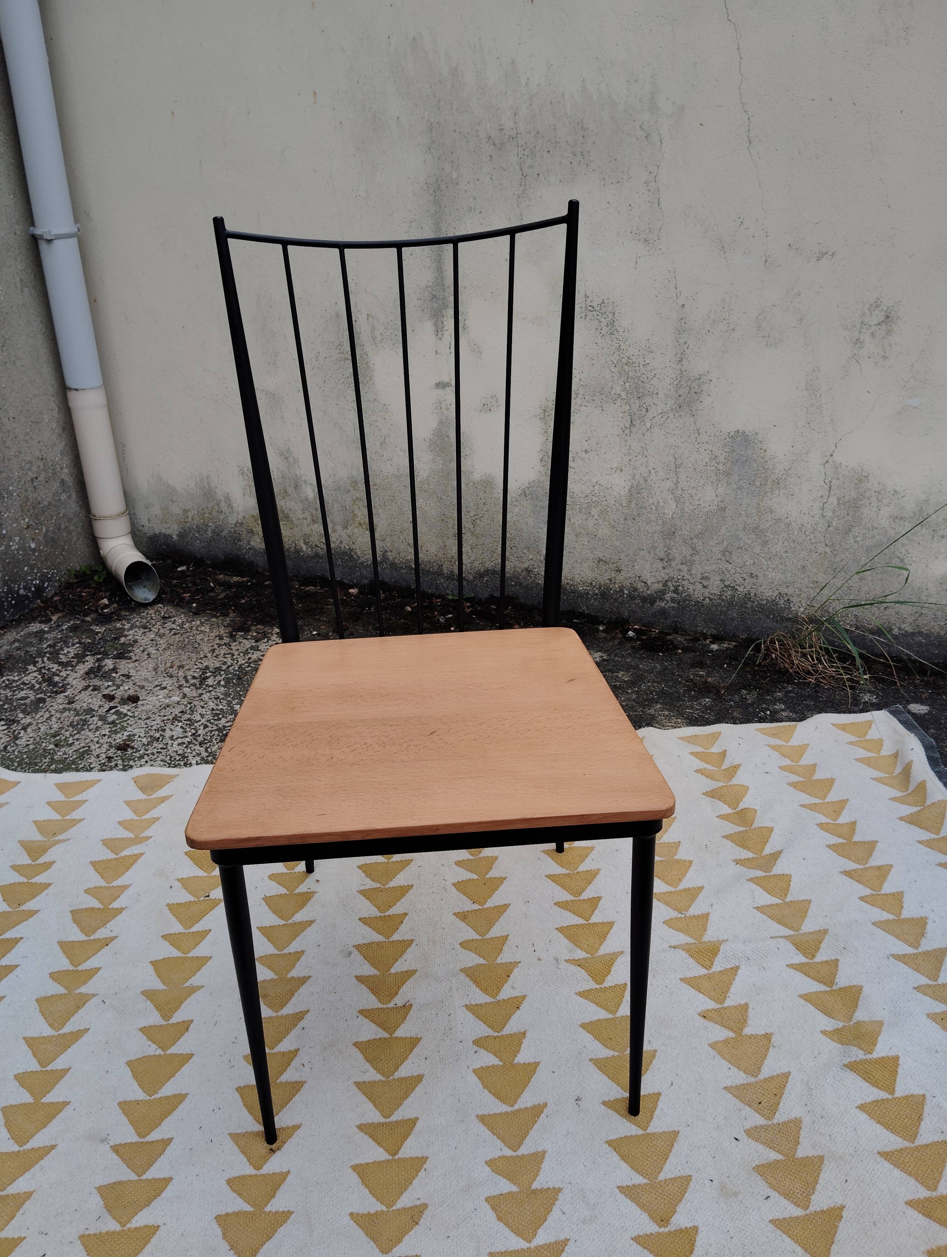 Set of 4 Colette Gueden chairs