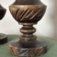 Wooden candle holders