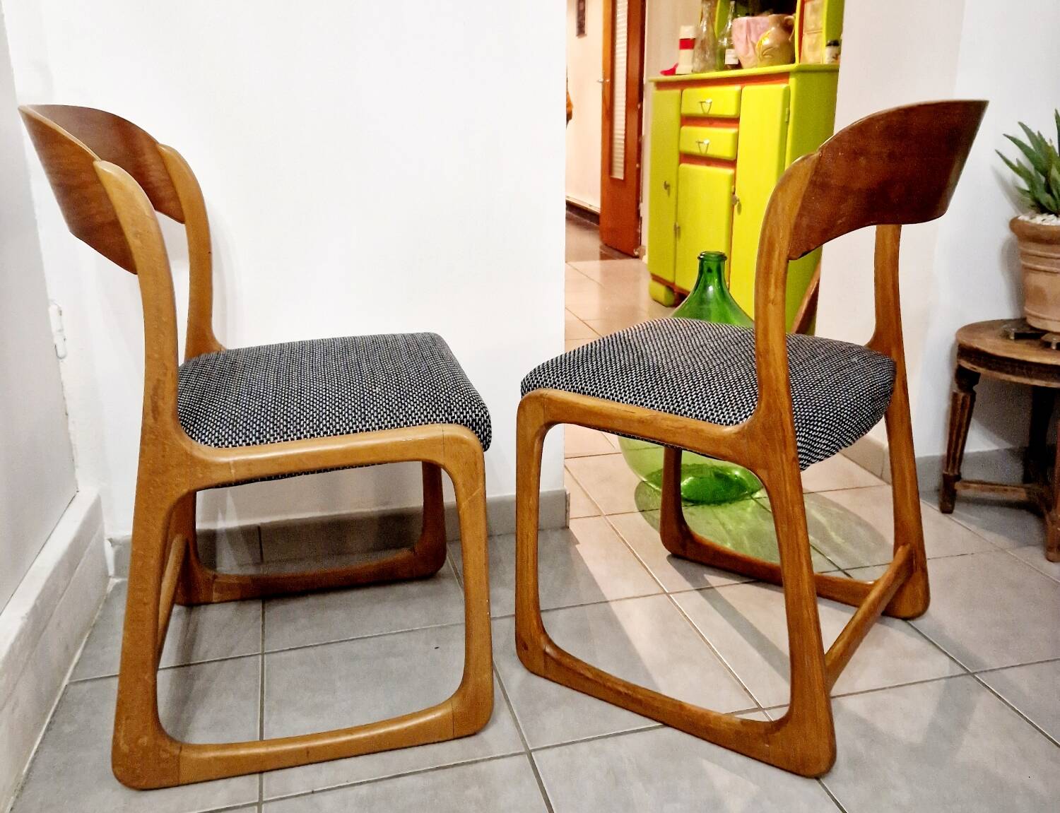 Baumann sled chairs