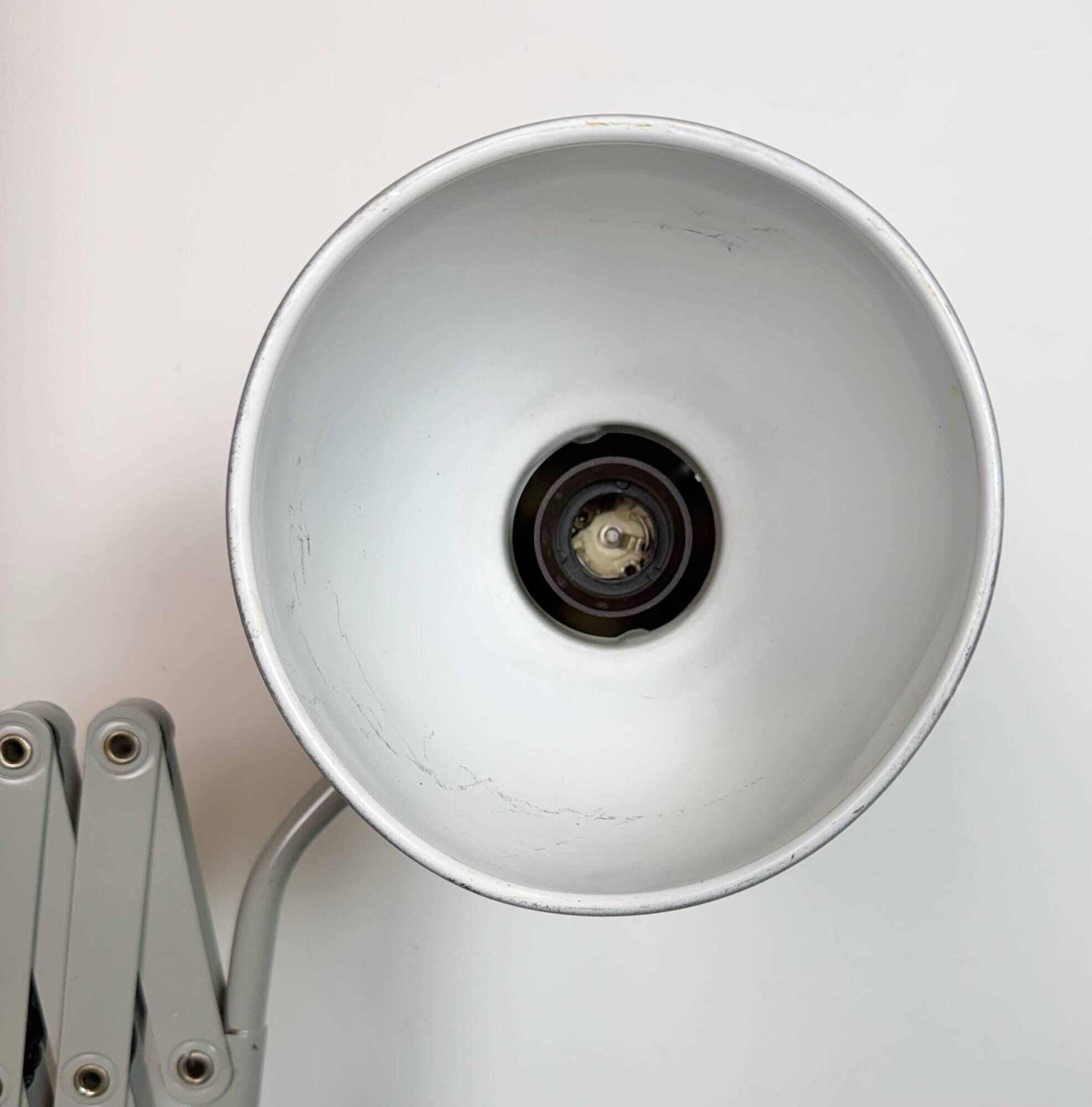 Grey Industrial Cast Iron Wall Light from Elektrosvit, 1960s