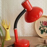 Vintage red orange desk lamp