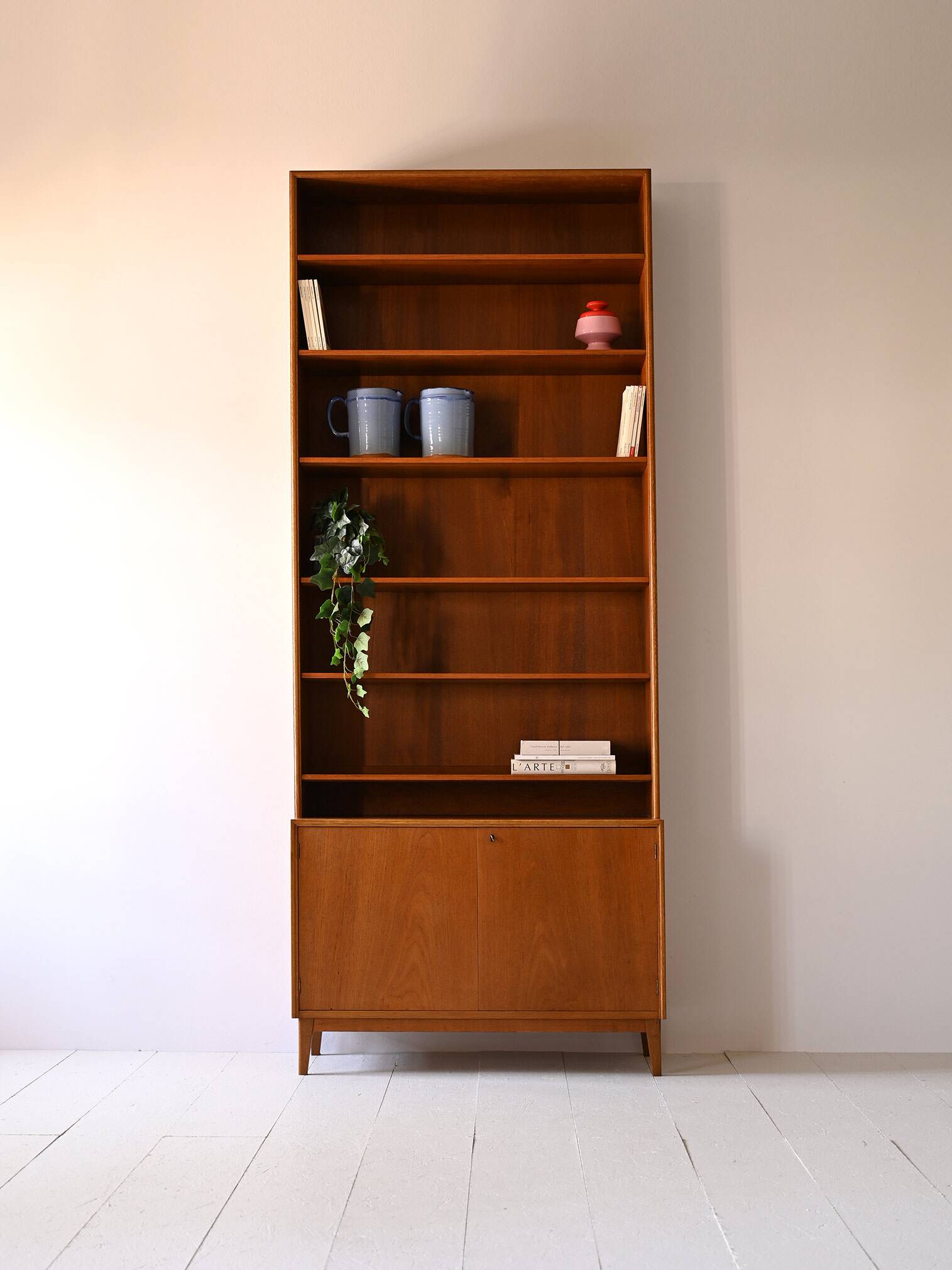 Swedish bookcase with storage unit