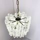 Ice crystal pendant light by Kalmar, 1960s