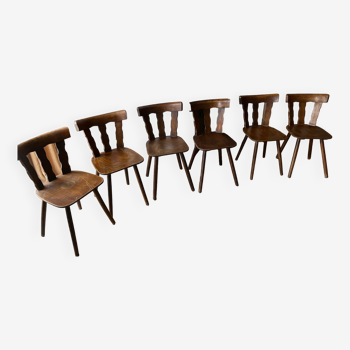 Set of 6 vintage bistro chairs