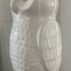 Vintage glazed ceramic owl umbrella stand