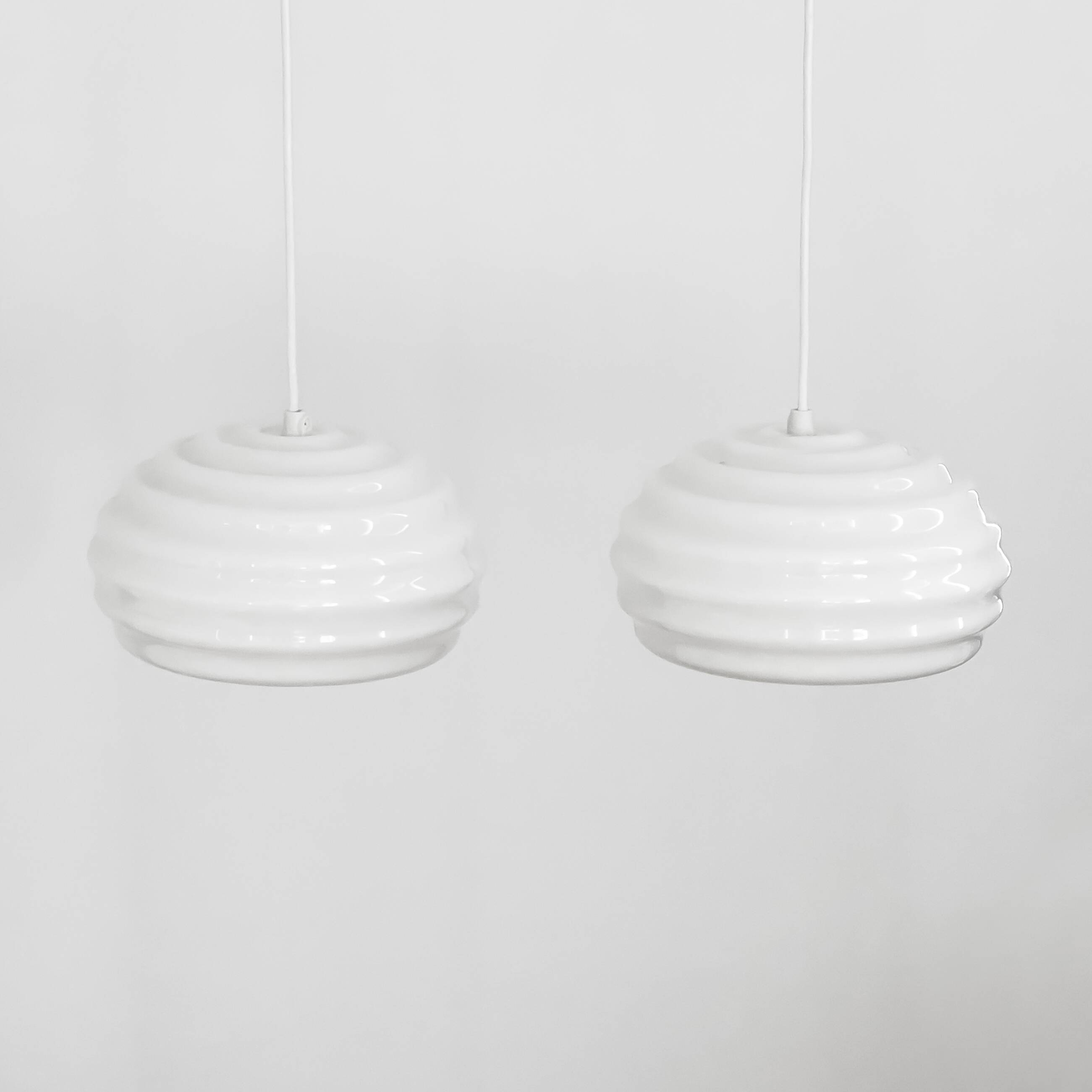 Hand blown Verner Panton Lamps by Holmegaard