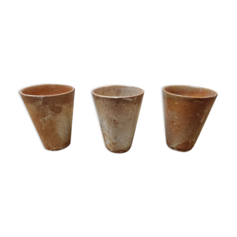 3 sandstone cups from 1980