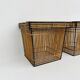 Set of 2 storage baskets by Dirk van Sliedregt for Rohé, Netherlands 1960s