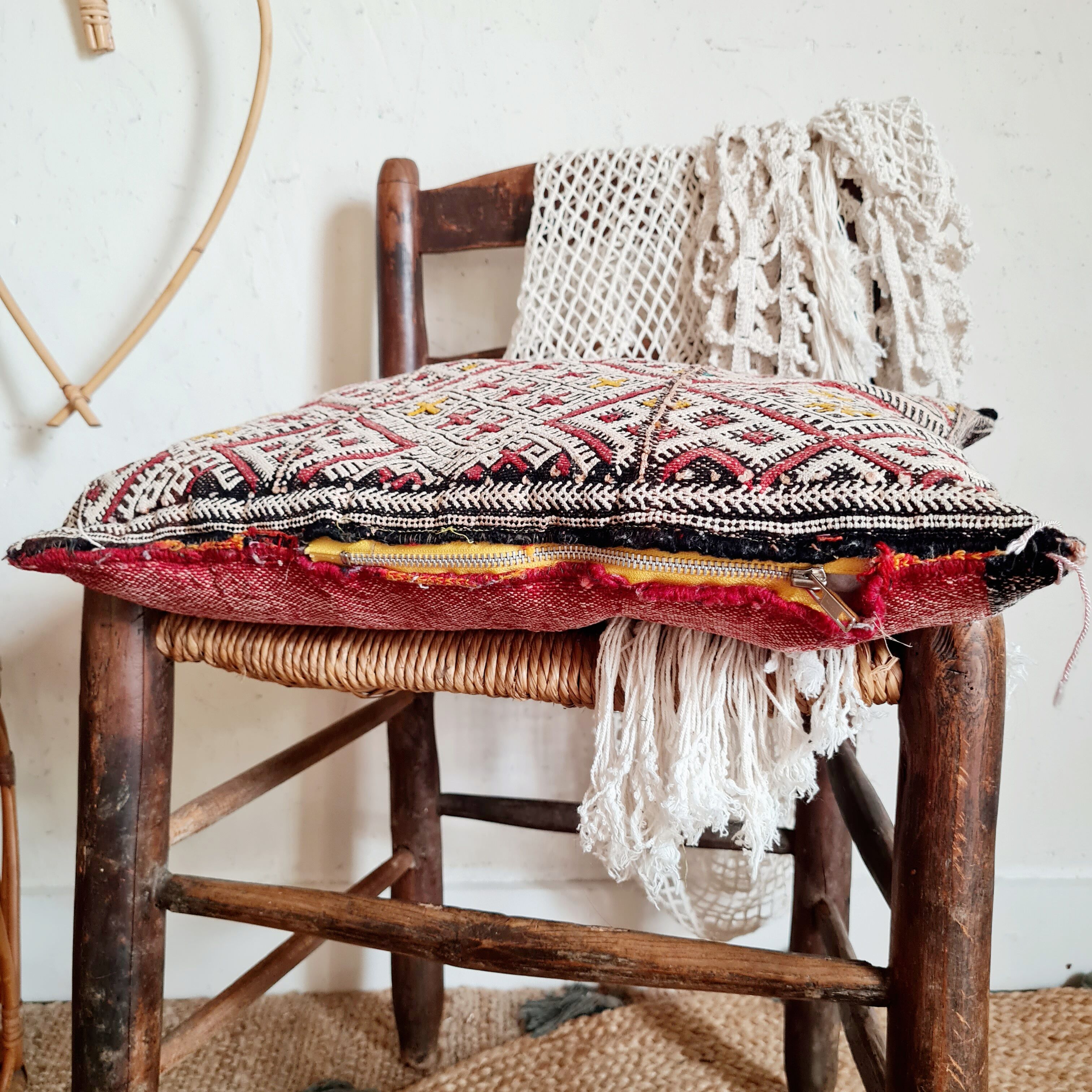 Old kilim cushion