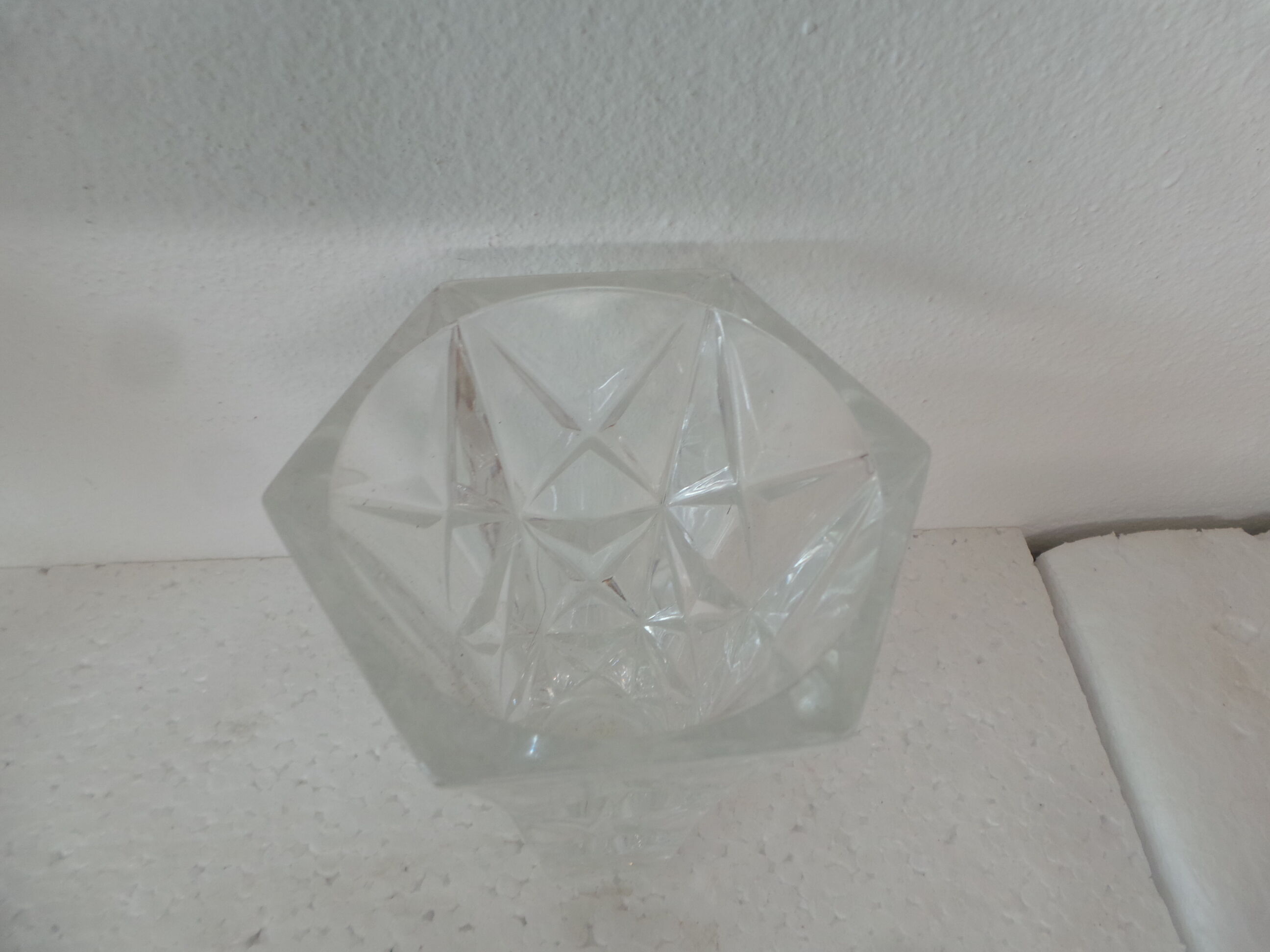 Glass vase with stars