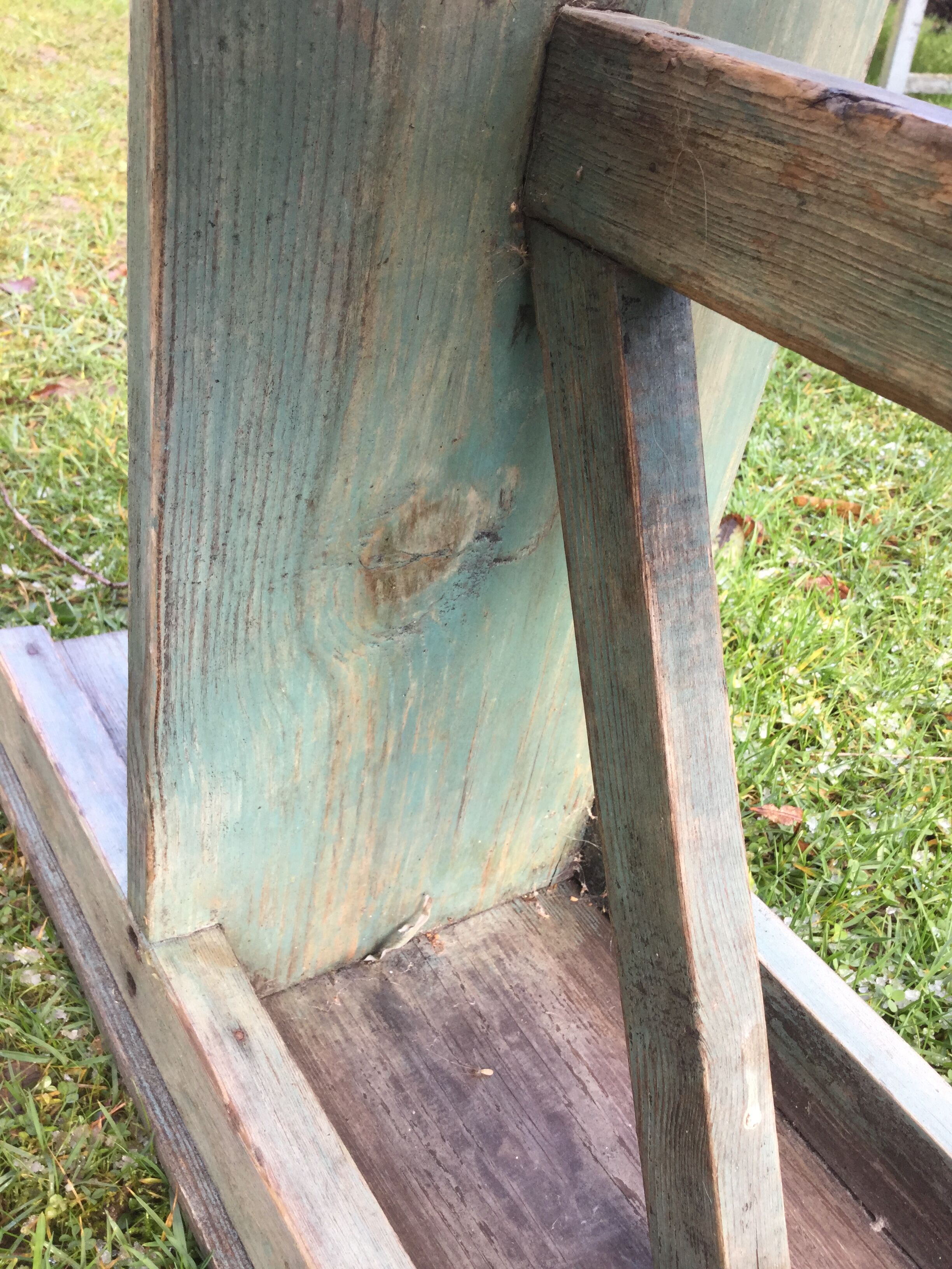 Pair of wooden benches