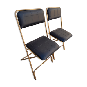 Paire de chaises pliante