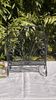 Vintage twisted wrought iron magazine or record holder - magazine rack