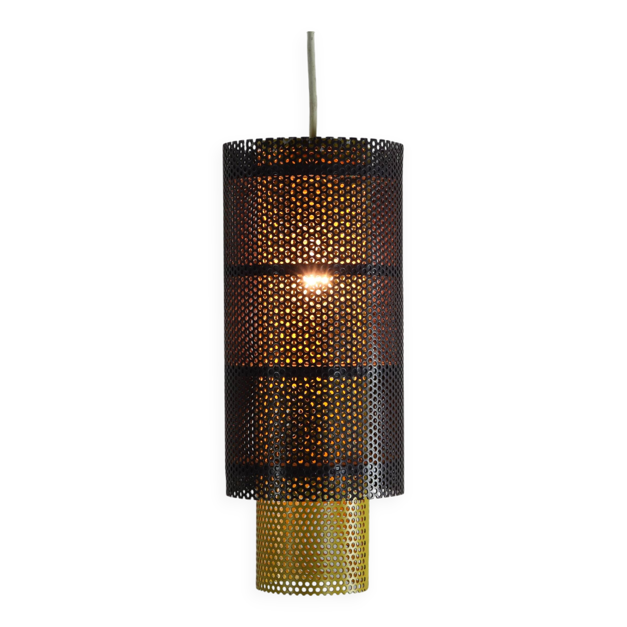 Fifties perforated metal pendant lighting