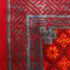 Ancient Khotan carpet, hand-knotted, floral pattern, Turkestan, 1960s.