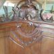 Walnut bed frame - Louis Philippe style